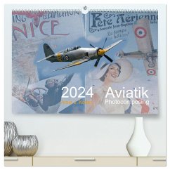 Aviatik Photocomposing 2024 (hochwertiger Premium Wandkalender 2024 DIN A2 quer), Kunstdruck in Hochglanz