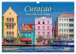 Curaçao - bunte Insel in der Karibik (Wandkalender 2024 DIN A3 quer), CALVENDO Monatskalender