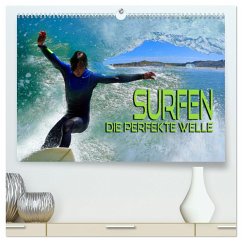 Surfen - die perfekte Welle (hochwertiger Premium Wandkalender 2024 DIN A2 quer), Kunstdruck in Hochglanz - Bleicher, Renate