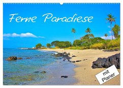 Ferne Paradiese (Wandkalender 2024 DIN A2 quer), CALVENDO Monatskalender