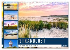 Strandlust Nordsee-Liebe (Wandkalender 2024 DIN A3 quer), CALVENDO Monatskalender - Dreegmeyer, Andrea