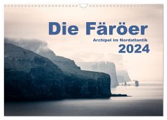 Färöer Archipel im Nordatlantik (Wandkalender 2024 DIN A3 quer), CALVENDO Monatskalender