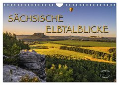 Sächsische Elbtalblicke (Wandkalender 2024 DIN A4 quer), CALVENDO Monatskalender