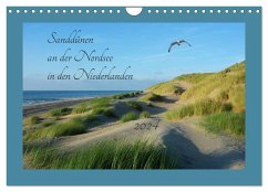 Sanddünen an der Nordsee in den Niederlanden (Wandkalender 2024 DIN A4 quer), CALVENDO Monatskalender - Evans, Claudia