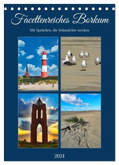 Facettenreiches Borkum (Tischkalender 2025 DIN A5 hoch), CALVENDO Monatskalender von Calvendo 