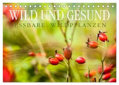 WILD UND GESUND Essbare Wildpflanzen (Tischkalender 2024 DIN A5 quer), CALVENDO Monatskalender