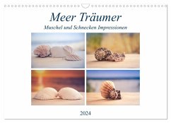 Meer Träumer - Muscheln und Schnecken Impressionen (Wandkalender 2024 DIN A3 quer), CALVENDO Monatskalender