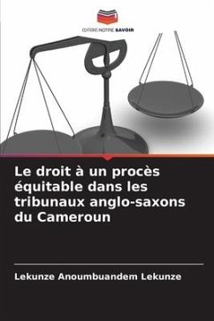Le droit à un procès équitable dans les tribunaux anglo-saxons du Cameroun - Anoumbuandem Lekunze, Lekunze