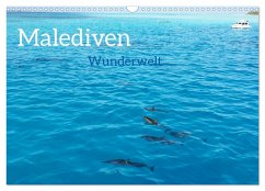 MALEDIVEN Wunderwelt (Wandkalender 2024 DIN A3 quer), CALVENDO Monatskalender