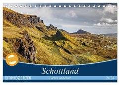 Schottland Farben und Licht (Tischkalender 2024 DIN A5 quer), CALVENDO Monatskalender - Gerber, Thomas