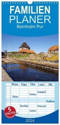 Familienplaner 2024 - Bornholm Pur mit 5 Spalten (Wandkalender, 21 x 45 cm) CALVENDO