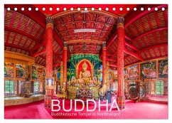 BUDDHA - Buddhistische Tempel in Nordthailand (Tischkalender 2024 DIN A5 quer), CALVENDO Monatskalender