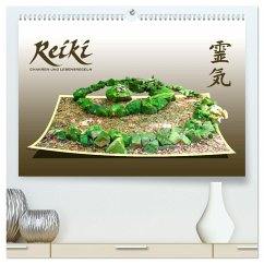 REIKI - Chakren und Lebensregeln (hochwertiger Premium Wandkalender 2024 DIN A2 quer), Kunstdruck in Hochglanz