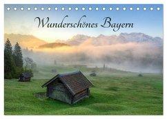 Wunderschönes Bayern (Tischkalender 2024 DIN A5 quer), CALVENDO Monatskalender