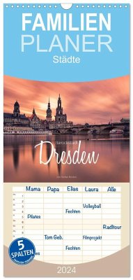 Familienplaner 2024 - Barockstadt Dresden mit 5 Spalten (Wandkalender, 21 x 45 cm) CALVENDO