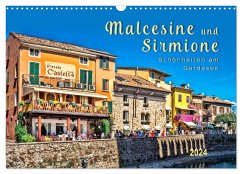 Malcesine und Sirmione, Schönheiten am Gardasee (Wandkalender 2024 DIN A3 quer), CALVENDO Monatskalender