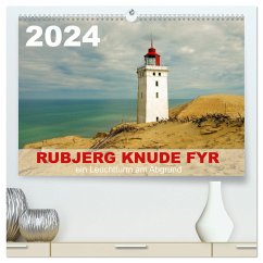 Rubjerg Knude Fyr (hochwertiger Premium Wandkalender 2024 DIN A2 quer), Kunstdruck in Hochglanz - Prescher, Werner