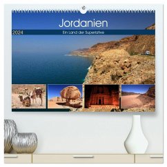 Jordanien - Ein Land der Superlative (hochwertiger Premium Wandkalender 2024 DIN A2 quer), Kunstdruck in Hochglanz - Herzog, Michael