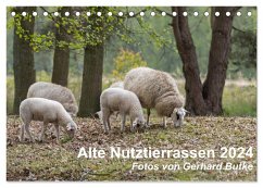 Alte Nutztierrassen 2024 (Tischkalender 2024 DIN A5 quer), CALVENDO Monatskalender - Butke, Gerhard