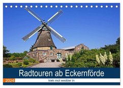 Radtouren ab Eckernförde (Tischkalender 2024 DIN A5 quer), CALVENDO Monatskalender