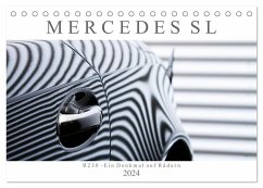 Mercedes SL R230 - Ein Denkmal auf Rädern (Tischkalender 2024 DIN A5 quer), CALVENDO Monatskalender