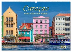 Curaçao - bunte Insel in der Karibik (Wandkalender 2024 DIN A2 quer), CALVENDO Monatskalender