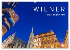 W I E N E R Impressionen (Wandkalender 2024 DIN A2 quer), CALVENDO Monatskalender