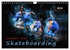 Skateboarding - extrem cool (Wandkalender 2024 DIN A4 quer), CALVENDO Monatskalender - Roder, Peter