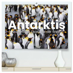 Antarktis - Die größte Eiswüste der Welt. (hochwertiger Premium Wandkalender 2024 DIN A2 quer), Kunstdruck in Hochglanz - Monkey, Happy