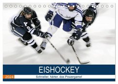 Eishockey! Schneller, härter, das Powergame! (Tischkalender 2024 DIN A5 quer), CALVENDO Monatskalender