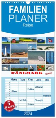 Familienplaner 2024 - Dänemark - Ostseeküste mit 5 Spalten (Wandkalender, 21 x 45 cm) CALVENDO