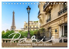 PARIS Französisches Flair und Historie (Tischkalender 2024 DIN A5 quer), CALVENDO Monatskalender