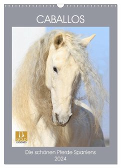 Caballos - Die schönen Pferde Spaniens (Wandkalender 2024 DIN A3 hoch), CALVENDO Monatskalender