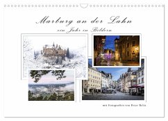 Marburg an der Lahn - ein Jahr in Bildern (Wandkalender 2024 DIN A3 quer), CALVENDO Monatskalender