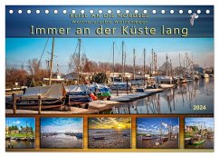 Reise an die Nordsee - Weltnaturerbe Wattenmeer, immer an der Küste lang (Tischkalender 2024 DIN A5 quer), CALVENDO Monatskalender - Roder, Peter