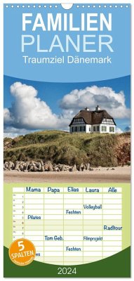 Familienplaner 2024 - Traumziel Dänemark mit 5 Spalten (Wandkalender, 21 x 45 cm) CALVENDO - Hahn, Nicole