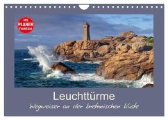 Leuchttürme - Wegweiser an der bretonischen Küste (Wandkalender 2024 DIN A4 quer), CALVENDO Monatskalender