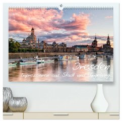 Dresden: Impressionen aus Stadt und Umgebung (hochwertiger Premium Wandkalender 2024 DIN A2 quer), Kunstdruck in Hochglanz - Aust, Gerhard