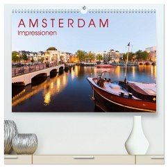 AMSTERDAM Impressionen (hochwertiger Premium Wandkalender 2024 DIN A2 quer), Kunstdruck in Hochglanz