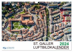 Luftbildkalender St. Gallen 2024 (Wandkalender 2024 DIN A3 quer), CALVENDO Monatskalender