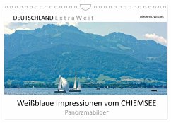 Weißblaue Impressionen vom CHIEMSEE Panoramabilder (Wandkalender 2024 DIN A4 quer), CALVENDO Monatskalender - Wilczek, Dieter-M.