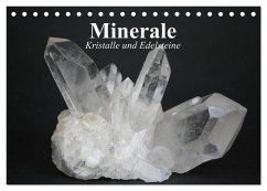 Minerale. Kristalle und Edelsteine (Tischkalender 2024 DIN A5 quer), CALVENDO Monatskalender