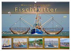Maritime Augenblicke - Fischkutter (Wandkalender 2024 DIN A2 quer), CALVENDO Monatskalender