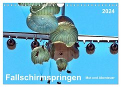 Fallschirmspringen - Mut und Abenteuer (Wandkalender 2024 DIN A4 quer), CALVENDO Monatskalender