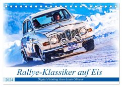 Rallye-Klassiker auf Eis (Tischkalender 2024 DIN A5 quer), CALVENDO Monatskalender - Glineur, Jean-Louis