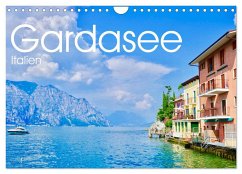Gardasee, Italien (Wandkalender 2024 DIN A4 quer), CALVENDO Monatskalender - Jansen, Johannes