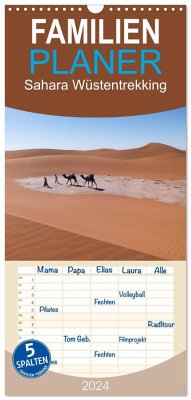 Familienplaner 2024 - Sahara Wüstentrekking mit 5 Spalten (Wandkalender, 21 x 45 cm) CALVENDO