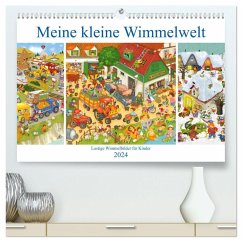 Meine kleine Wimmelwelt (hochwertiger Premium Wandkalender 2024 DIN A2 quer), Kunstdruck in Hochglanz