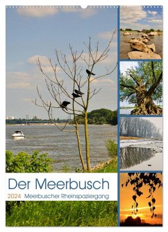 Der Meerbusch - Meerbuscher Rheinspaziergang (Wandkalender 2024 DIN A2 hoch), CALVENDO Monatskalender