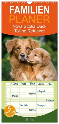 Familienplaner 2024 - Toller - Nova Scotia Duck Tolling Retriever mit 5 Spalten (Wandkalender, 21 x 45 cm) CALVENDO